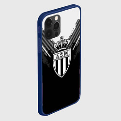 Чехол для iPhone 12 Pro FC Monaco: Black Style, цвет: 3D-тёмно-синий — фото 2
