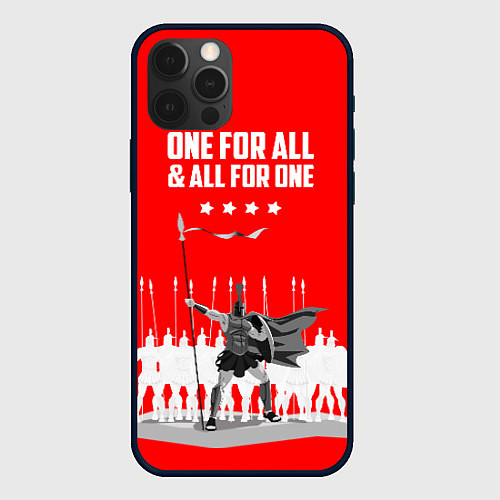 Чехол iPhone 12 Pro One for all & all for one / 3D-Черный – фото 1