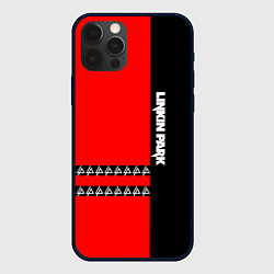 Чехол iPhone 12 Pro Linkin Park: Red & Black