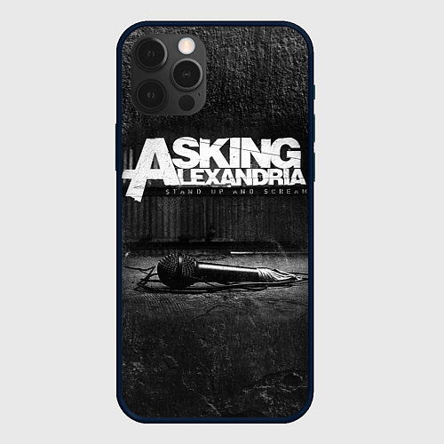 Чехол iPhone 12 Pro Asking Alexandria: Black Micro / 3D-Черный – фото 1