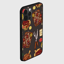 Чехол для iPhone 12 Pro Шашлычное раздолье, цвет: 3D-черный — фото 2
