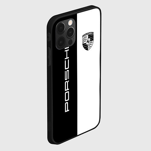 Чехол iPhone 12 Pro Porsche Design / 3D-Черный – фото 2