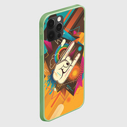 Чехол для iPhone 12 Pro Ретро-музыка, цвет: 3D-салатовый — фото 2