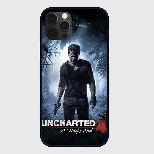 Чехол iPhone 12 Pro Uncharted 4: A Thief's End / 3D-Черный – фото 1
