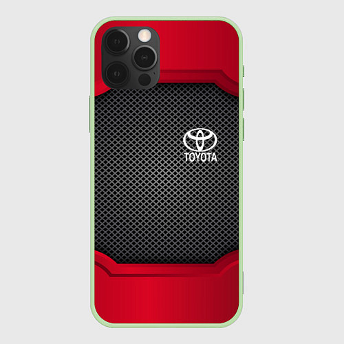 Чехол iPhone 12 Pro Toyota: Metal Sport / 3D-Салатовый – фото 1