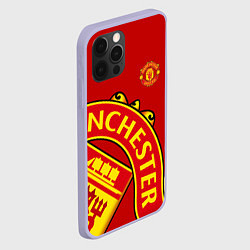 Чехол для iPhone 12 Pro FC Man United: Red Exclusive, цвет: 3D-светло-сиреневый — фото 2