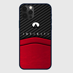 Чехол iPhone 12 Pro Infiniti: Red Carbon