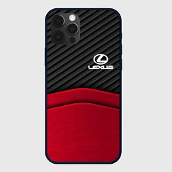 Чехол iPhone 12 Pro Lexus: Red Carbon