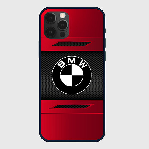 Чехол iPhone 12 Pro BMW SPORT / 3D-Черный – фото 1