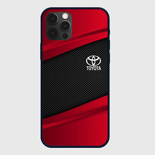 Чехол iPhone 12 Pro Toyota: Red Sport / 3D-Черный – фото 1