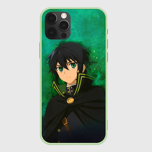 Чехол iPhone 12 Pro Yuichiro Hyakuya / 3D-Салатовый – фото 1