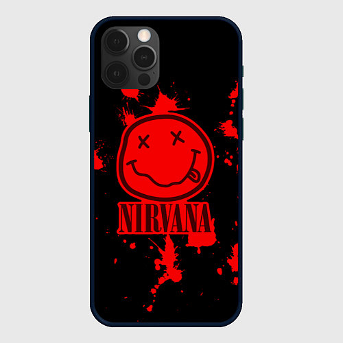 Чехол iPhone 12 Pro Nirvana: Blooded Smile / 3D-Черный – фото 1