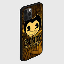 Чехол для iPhone 12 Pro Black Bendy, цвет: 3D-черный — фото 2