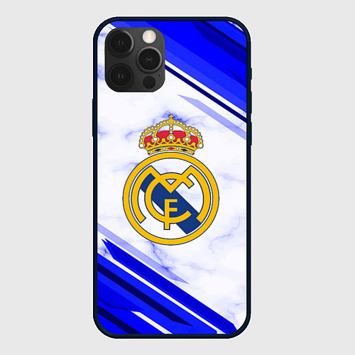 Чехол iPhone 12 Pro Real Madrid / 3D-Черный – фото 1