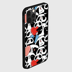 Чехол для iPhone 12 Pro Милые панды, цвет: 3D-черный — фото 2