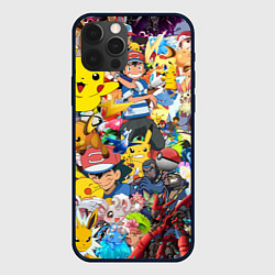 Чехол для iPhone 12 Pro Pokemon Bombing, цвет: 3D-черный