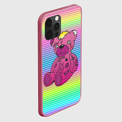 Чехол для iPhone 12 Pro Lil Peep Bear, цвет: 3D-малиновый — фото 2