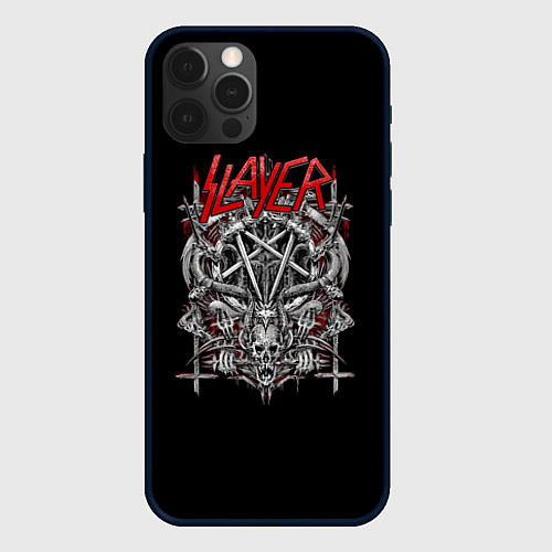 Чехол iPhone 12 Pro Slayer: Hell Goat / 3D-Черный – фото 1