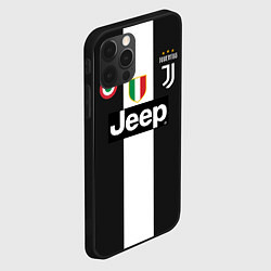 Чехол для iPhone 12 Pro FC Juventus 18-19, цвет: 3D-черный — фото 2