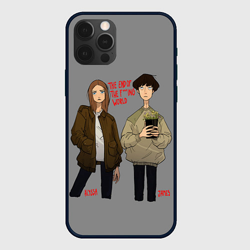 Чехол iPhone 12 Pro End of the f*cking world / 3D-Черный – фото 1