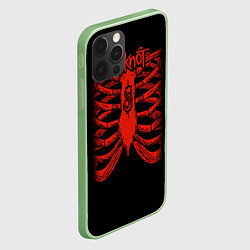 Чехол для iPhone 12 Pro Slipknot Skeleton, цвет: 3D-салатовый — фото 2