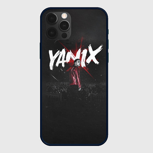 Чехол iPhone 12 Pro YANIX: Black Side / 3D-Черный – фото 1