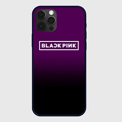 Чехол iPhone 12 Pro Black Pink: Violet Gradient