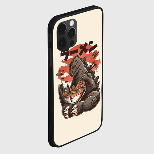 Чехол iPhone 12 Pro Godzilla Eat / 3D-Черный – фото 2