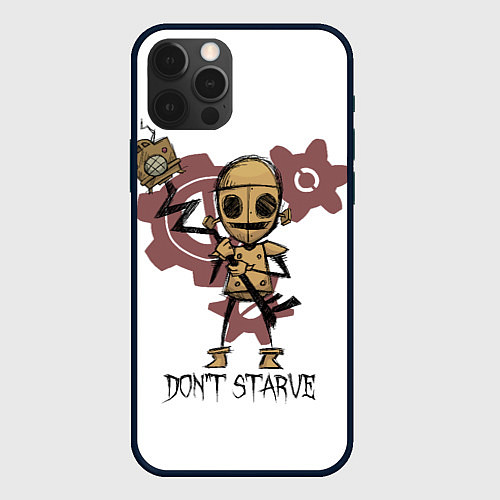 Чехол iPhone 12 Pro Don't Starve: WX-78 / 3D-Черный – фото 1