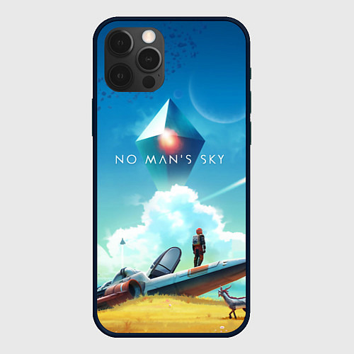 Чехол iPhone 12 Pro No Man’s Sky: Atlas Rises / 3D-Черный – фото 1
