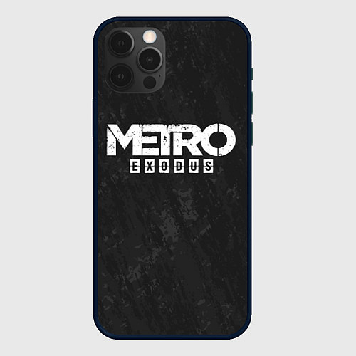 Чехол iPhone 12 Pro Metro Exodus: Space Grey / 3D-Черный – фото 1