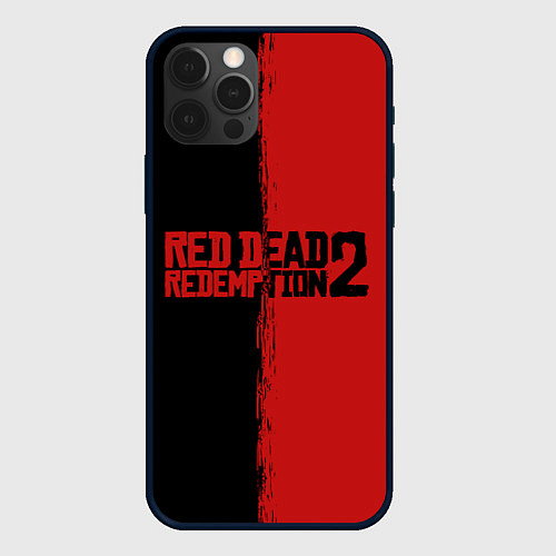 Чехол iPhone 12 Pro RDD 2: Black & Red / 3D-Черный – фото 1