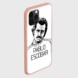 Чехол для iPhone 12 Pro Pablo Escobar, цвет: 3D-светло-розовый — фото 2