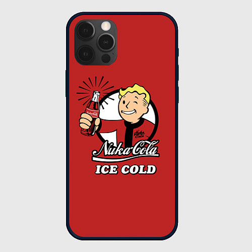 Чехол iPhone 12 Pro Nuka Cola: Ice Cold / 3D-Черный – фото 1