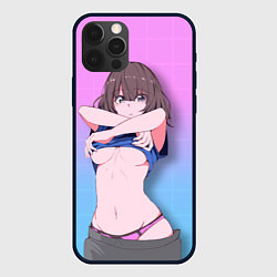 Чехол для iPhone 12 Pro Ahegao Girl, цвет: 3D-черный