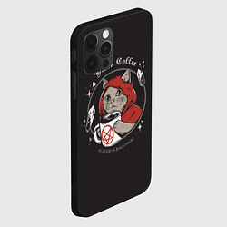 Чехол для iPhone 12 Pro Black Cat, Black Coffee, цвет: 3D-черный — фото 2