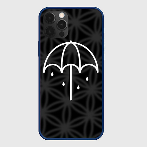 Чехол iPhone 12 Pro BMTH Umbrella / 3D-Тёмно-синий – фото 1