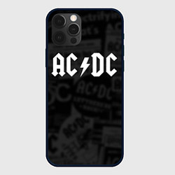 Чехол для iPhone 12 Pro AC/DC: Black Rock, цвет: 3D-черный