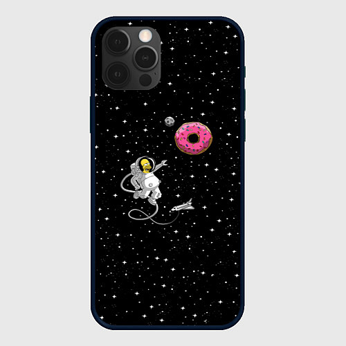 Чехол iPhone 12 Pro Homer Spaceman / 3D-Черный – фото 1