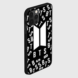 Чехол для iPhone 12 Pro BTS: Black Style, цвет: 3D-черный — фото 2