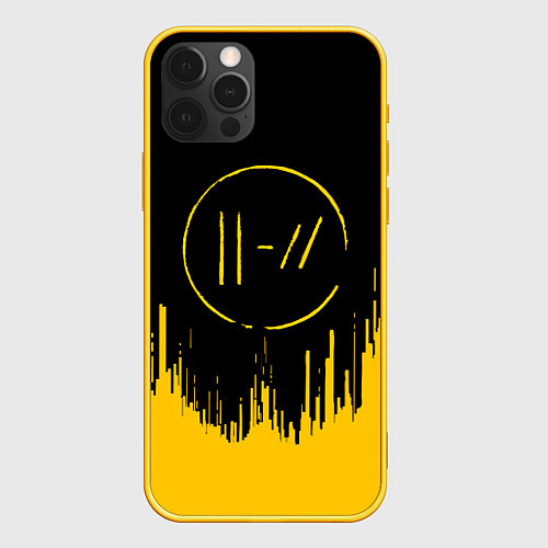 Чехол iPhone 12 Pro 21 Pilots: Black Side / 3D-Желтый – фото 1