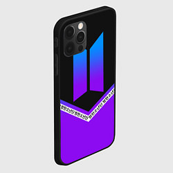 Чехол для iPhone 12 Pro BTS: Neon Symbol, цвет: 3D-черный — фото 2