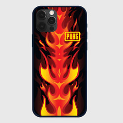 Чехол для iPhone 12 Pro PUBG: Hell Flame, цвет: 3D-черный
