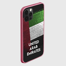 Чехол для iPhone 12 Pro United Arab Emirates Style, цвет: 3D-малиновый — фото 2