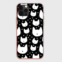 Чехол iPhone 12 Pro Love Cats Pattern