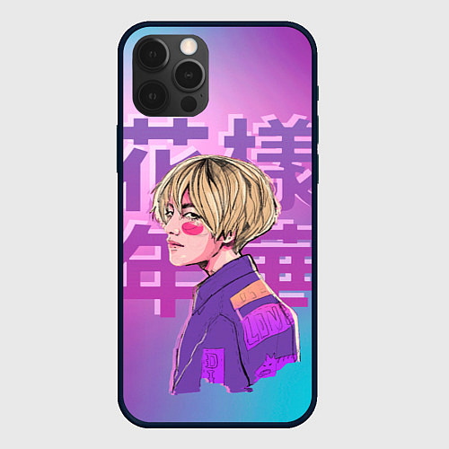 Чехол iPhone 12 Pro Taehyung BTS / 3D-Черный – фото 1