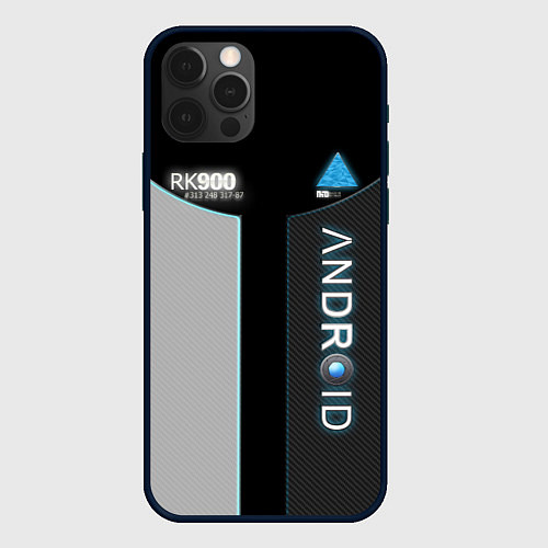 Чехол iPhone 12 Pro Detroit: Android RK900 / 3D-Черный – фото 1