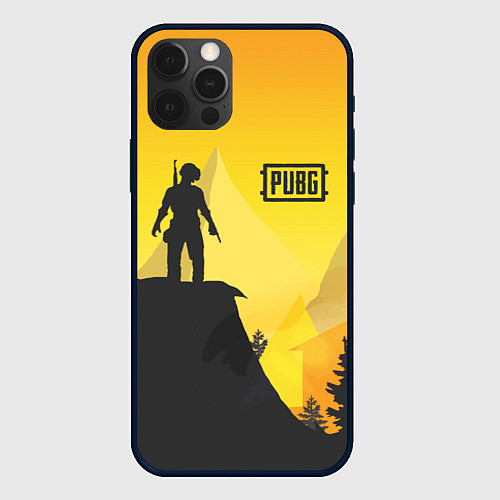 Чехол iPhone 12 Pro PUBG: Sunrise / 3D-Черный – фото 1
