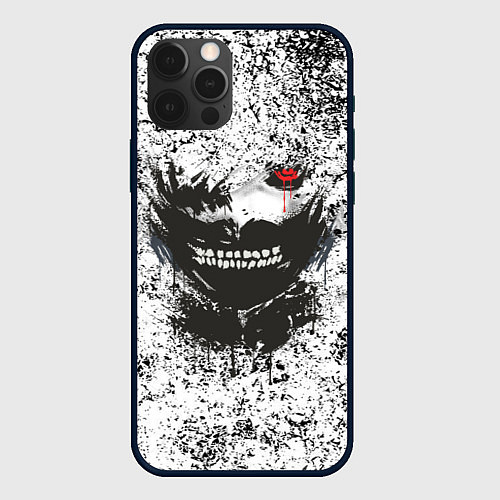 Чехол iPhone 12 Pro Kaneki Ken: Tokyo Ghoul / 3D-Черный – фото 1