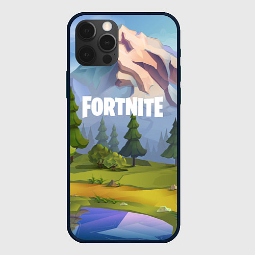 Чехол iPhone 12 Pro Fortnite: Forest View / 3D-Черный – фото 1